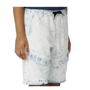 2 For $5 Sale Wrangler Boy's Blue Tie Dye Splatter Shorts  Size 8 NWT